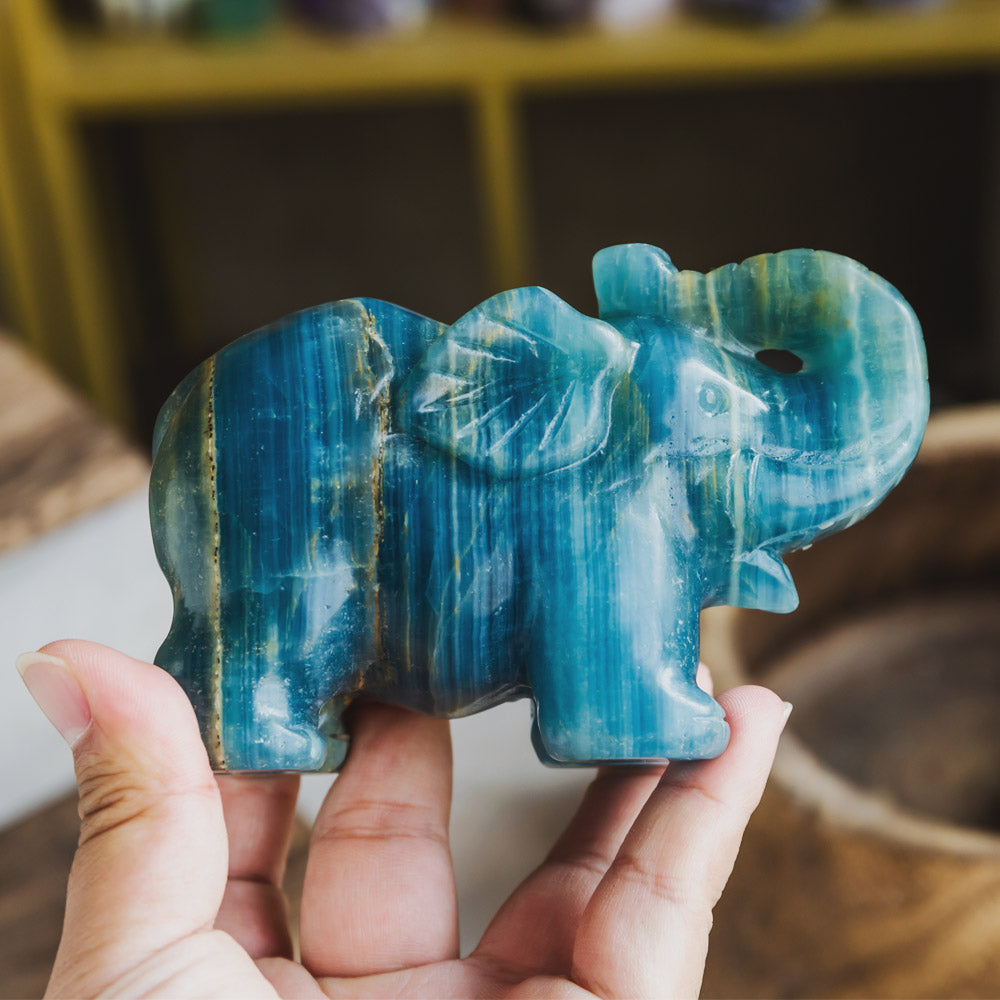 Blue Onyx Elephant