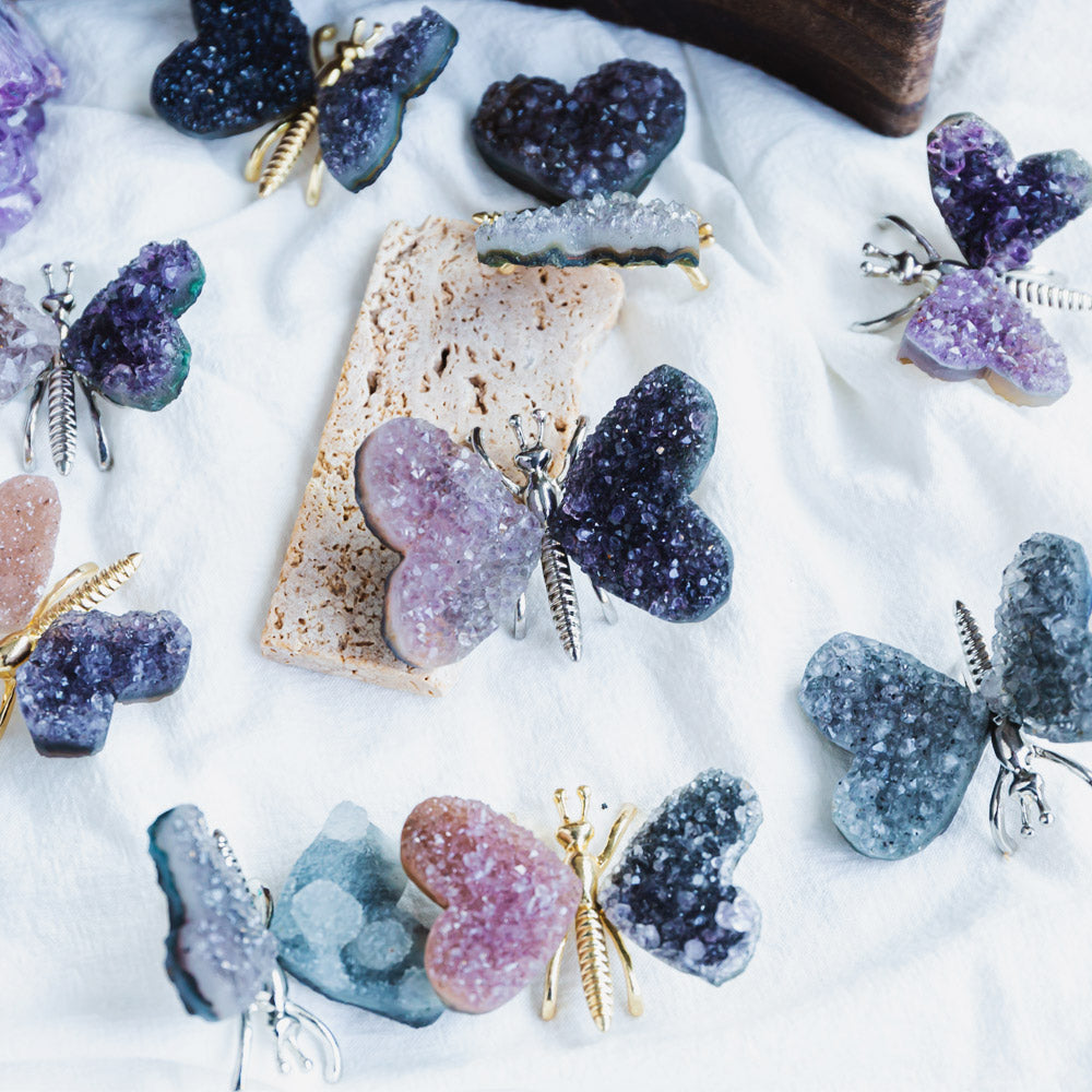 Amethyst Cluster Butterfly