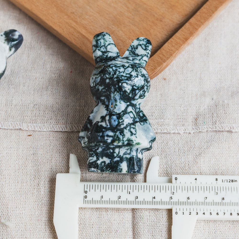 Moss Agate Rabbit