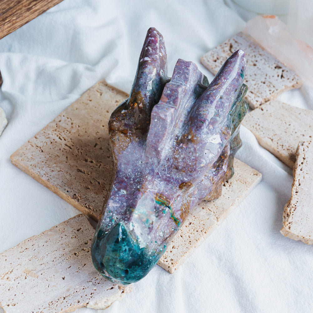 Ocean Jasper Dragon Head