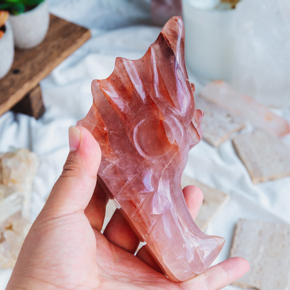 Fire Quartz Dragon Head