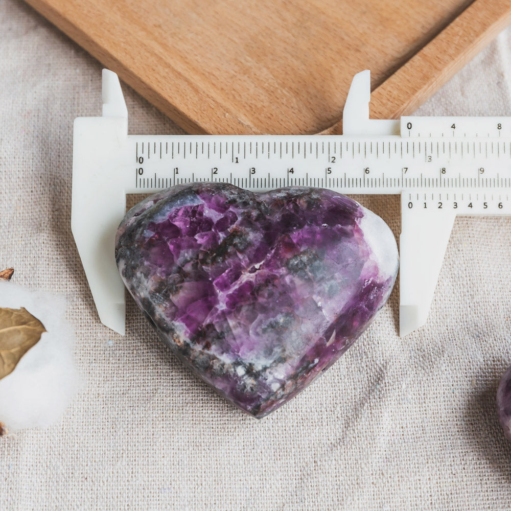 Purple Sphalerite Heart