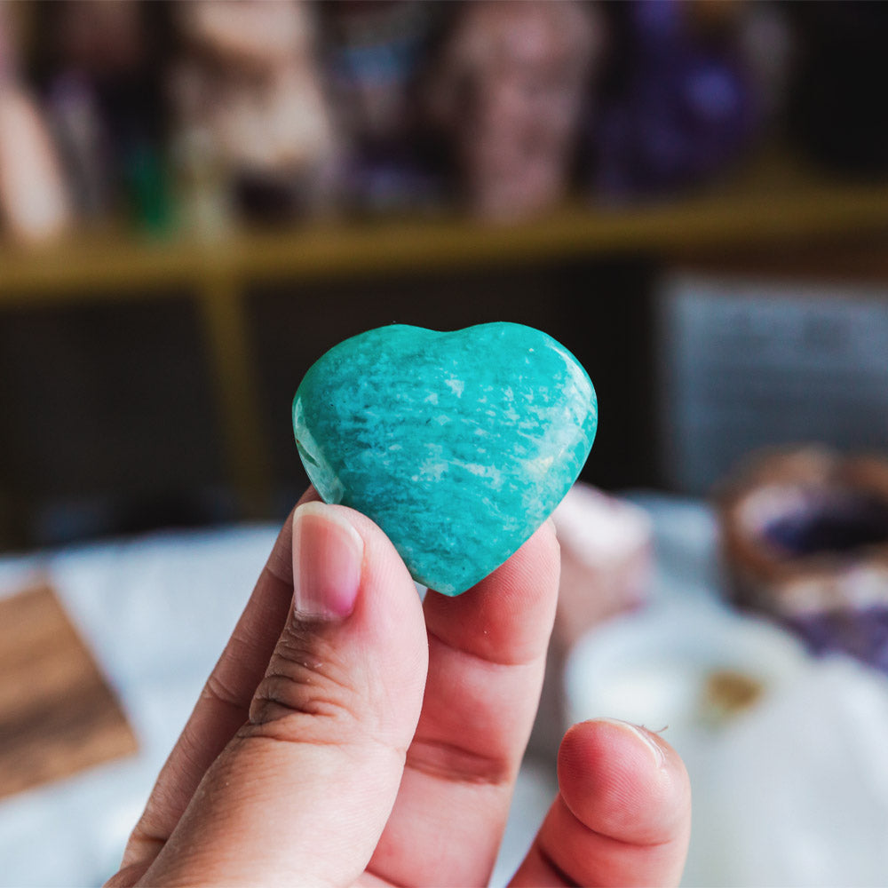 Amazonite Heart