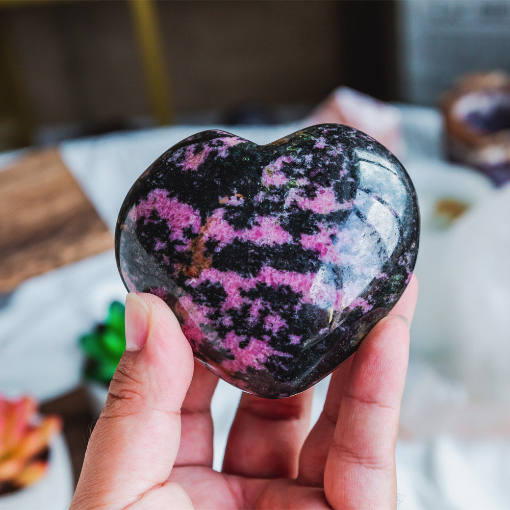 Rhodonite Heart