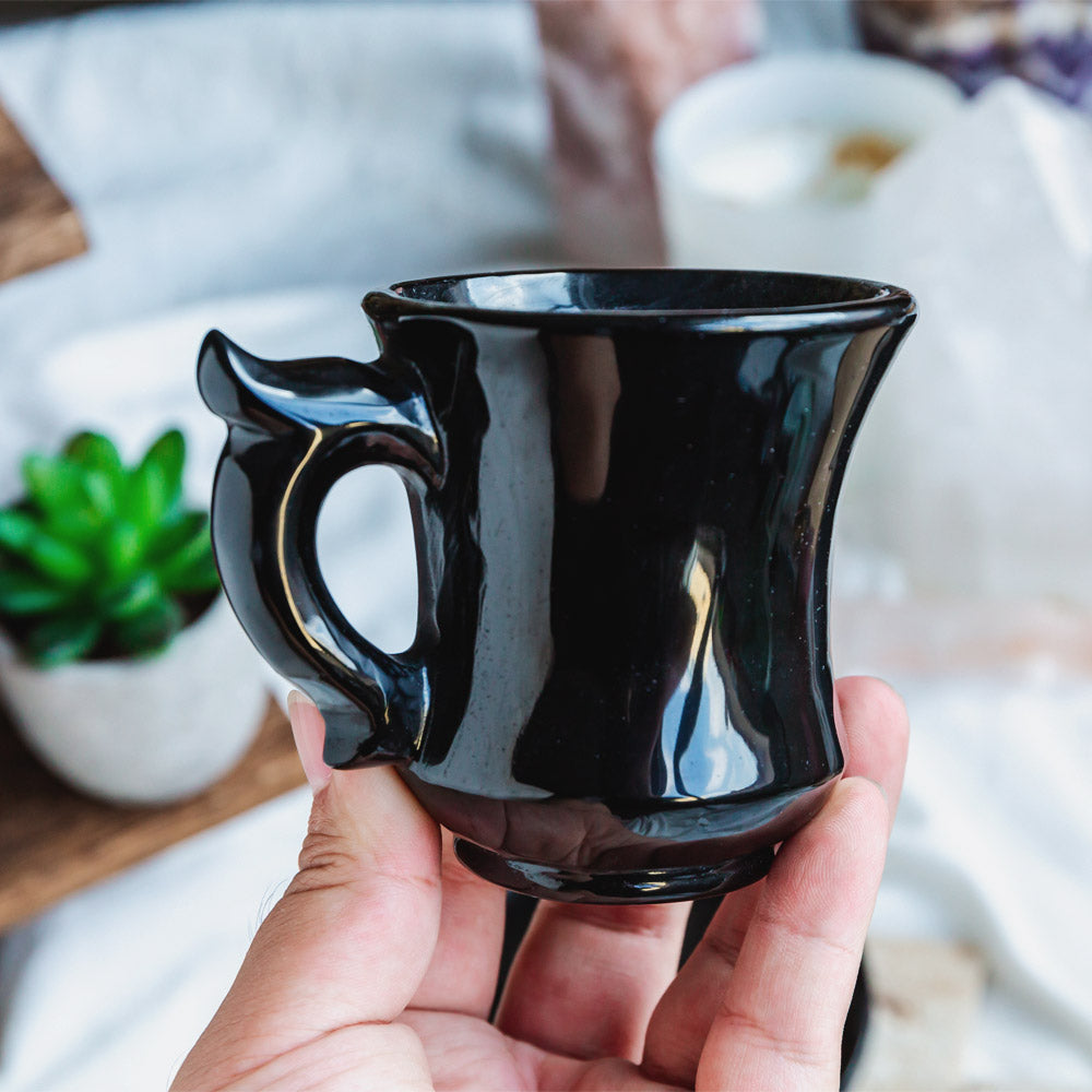 Black Obsidian Tea Cup