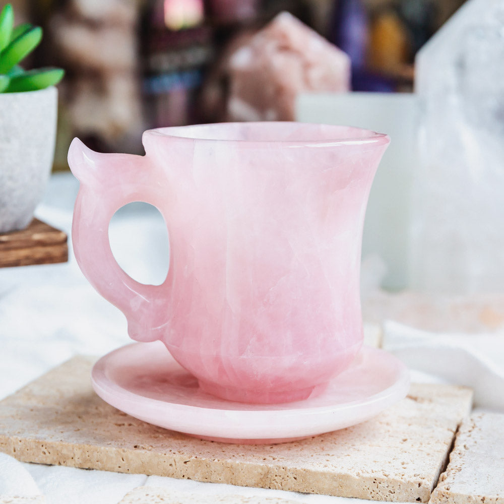 Rose Quartz Tea Cup