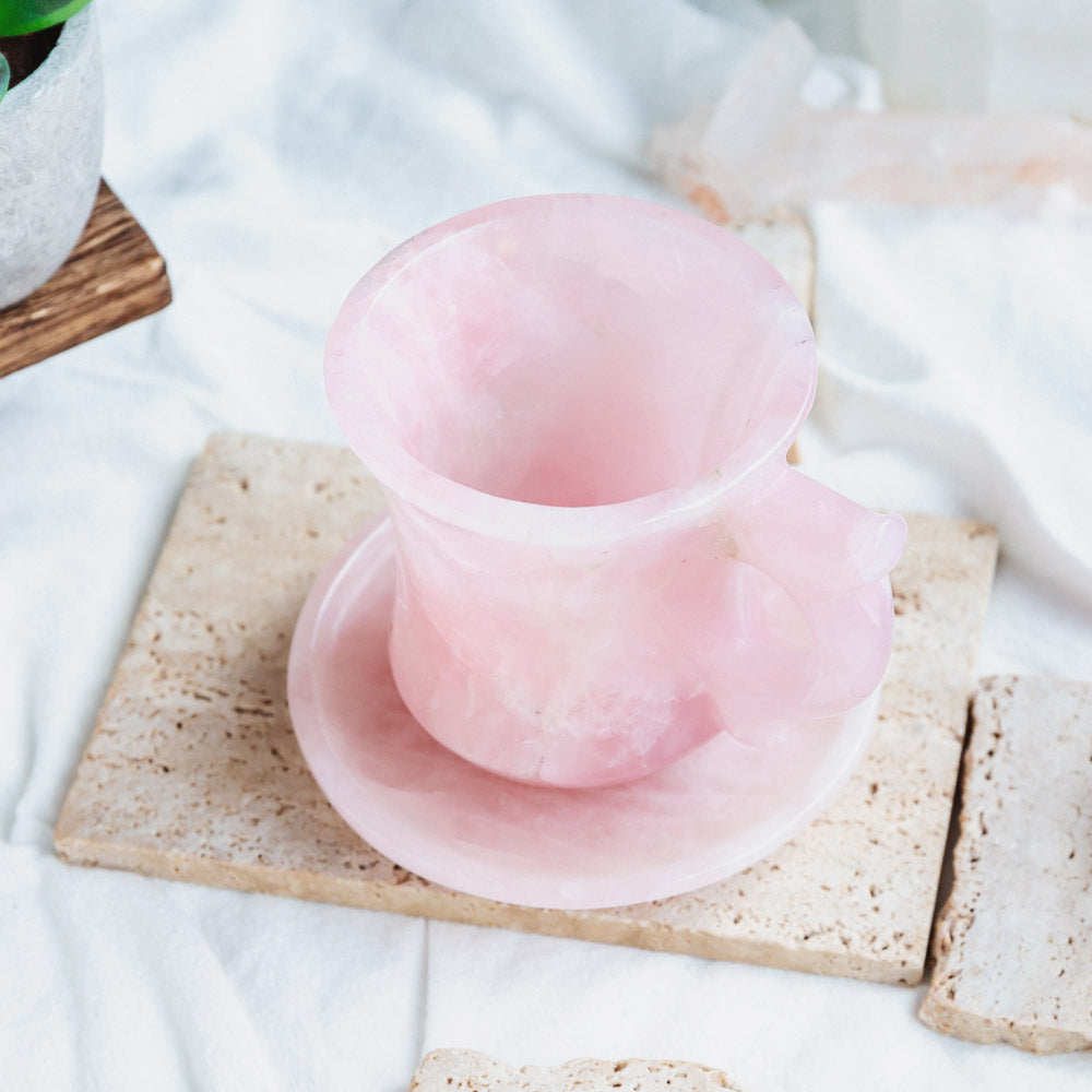 Rose Quartz Tea Cup