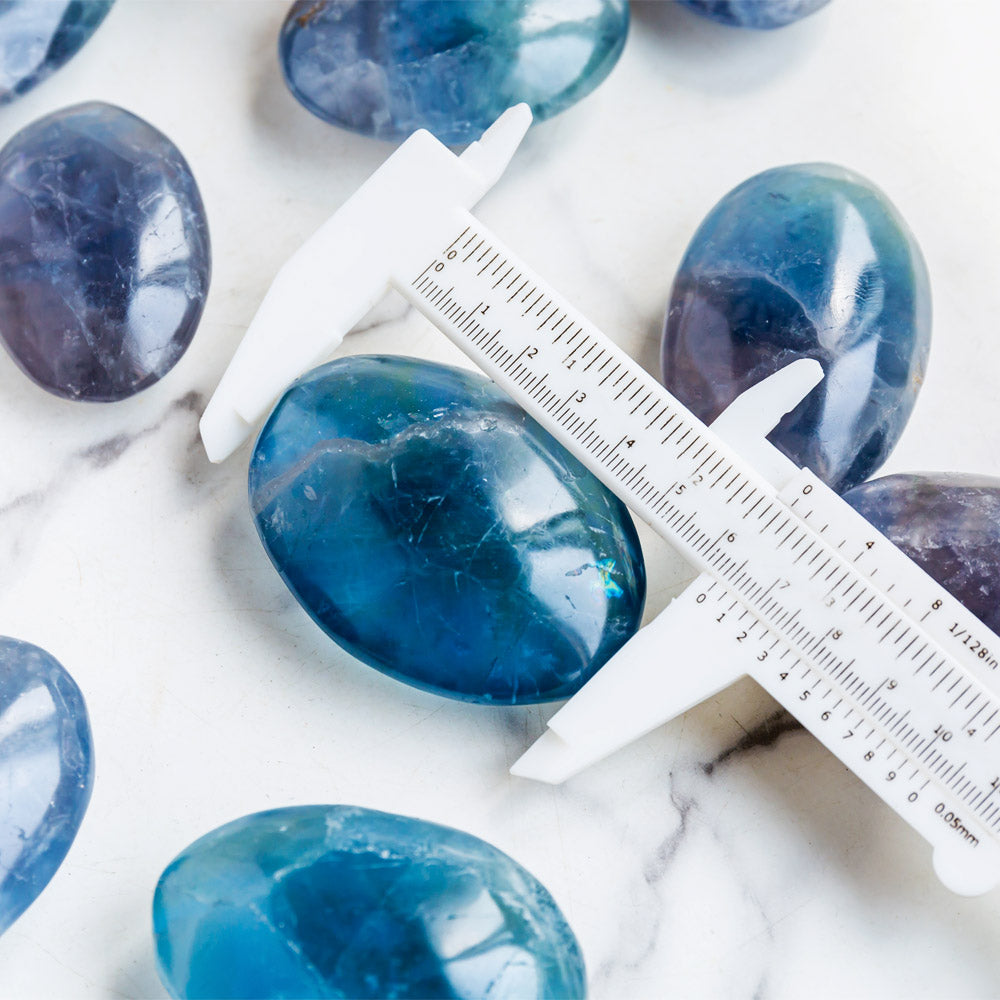 Blue Fluorite Palm stone