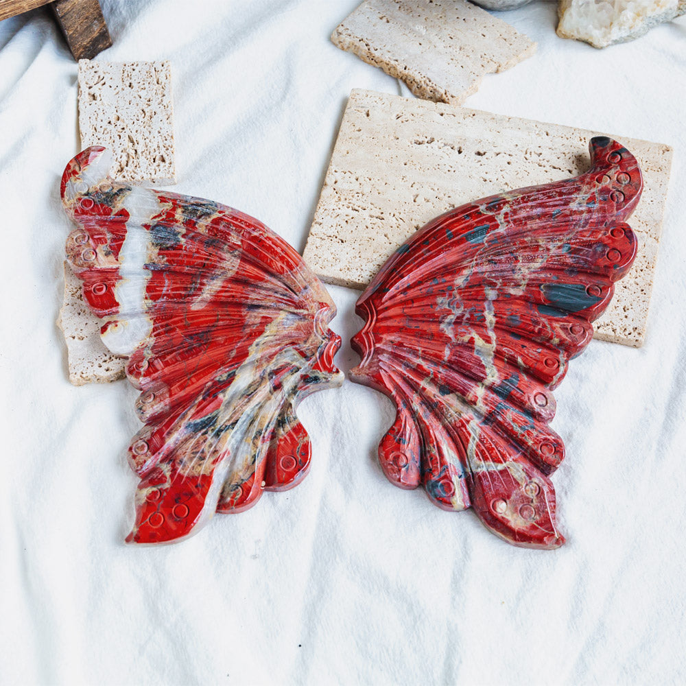 Red Jasper Butterfly Wings