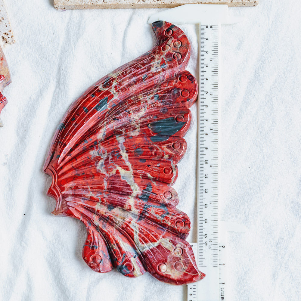 Red Jasper Butterfly Wings