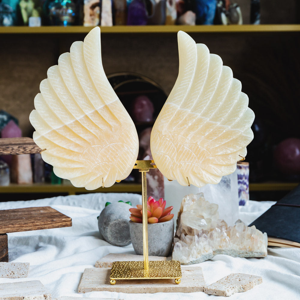 Orange Calcite Wings