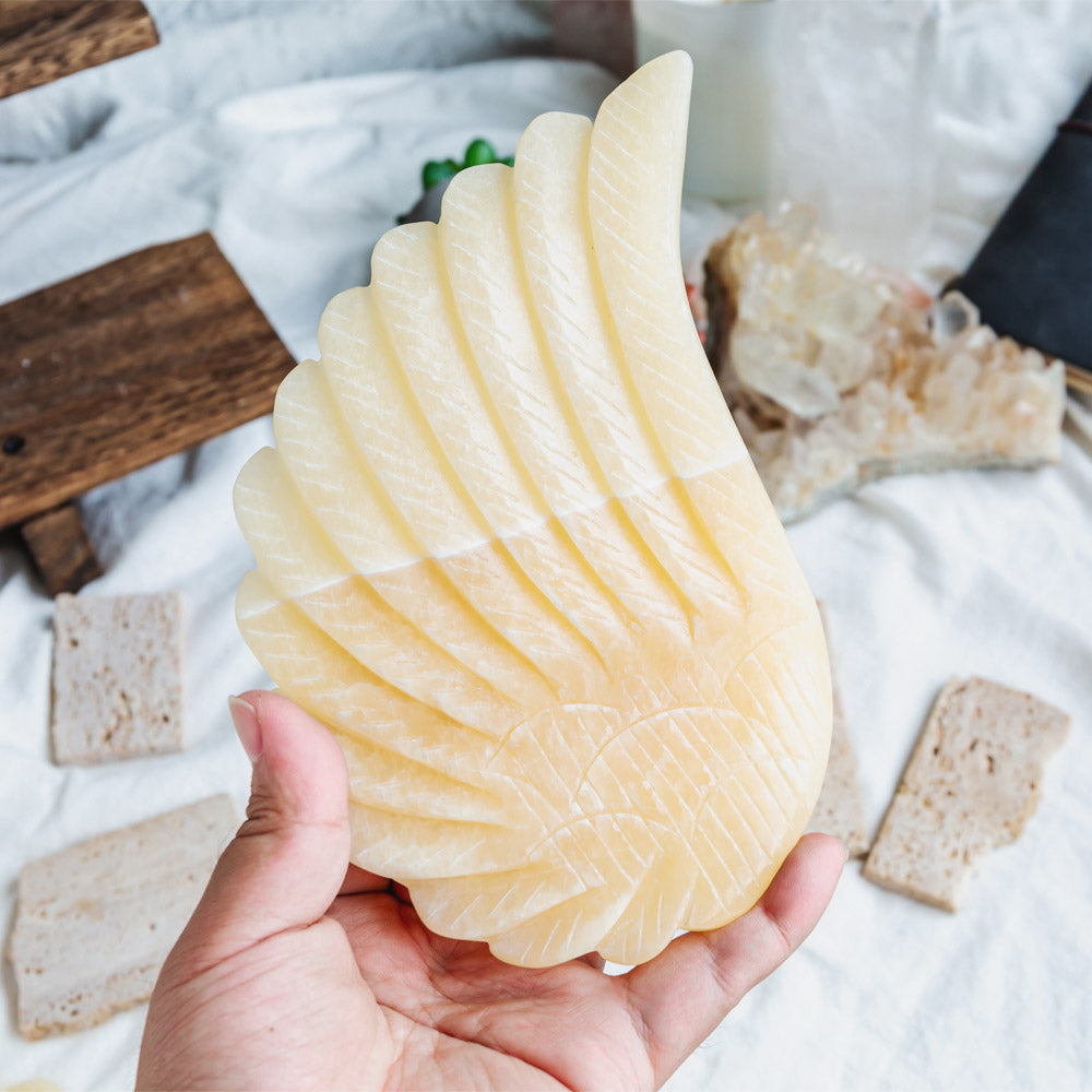 Orange Calcite Wings