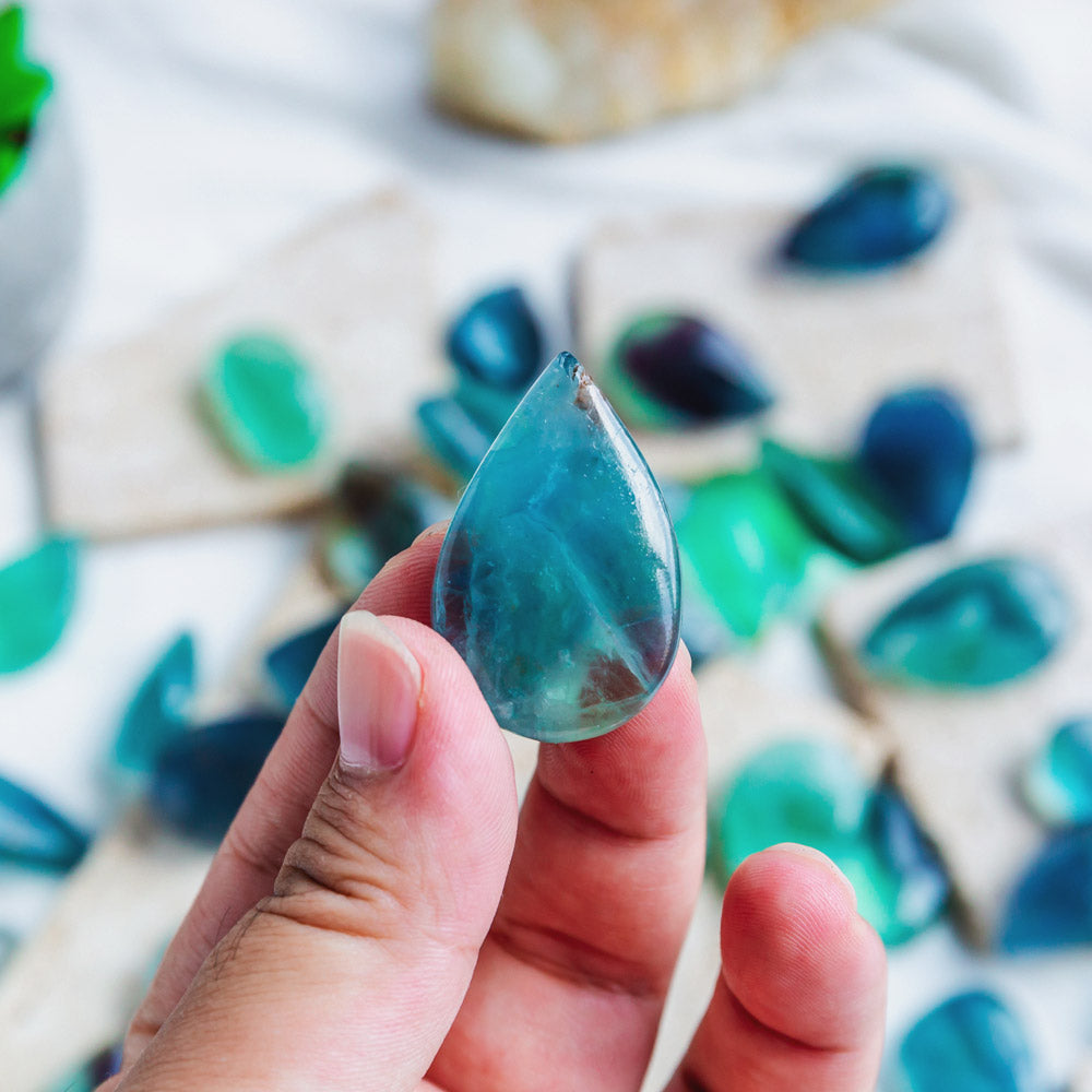 Blue Fluorite Water Drop