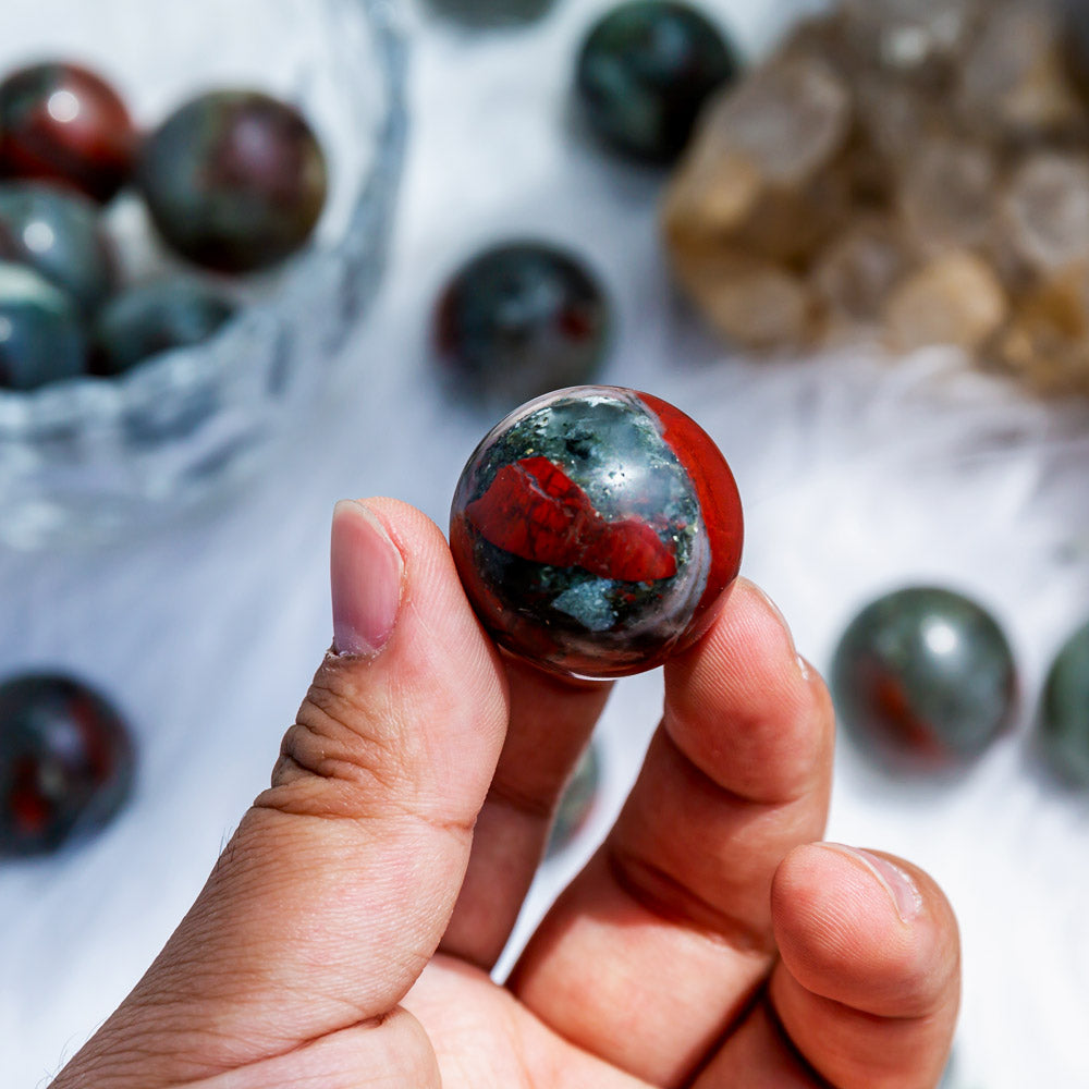 African blood stone sphere