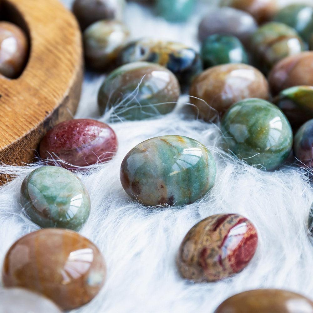 Ocean Jasper tumble stone - Reikilovecrystal