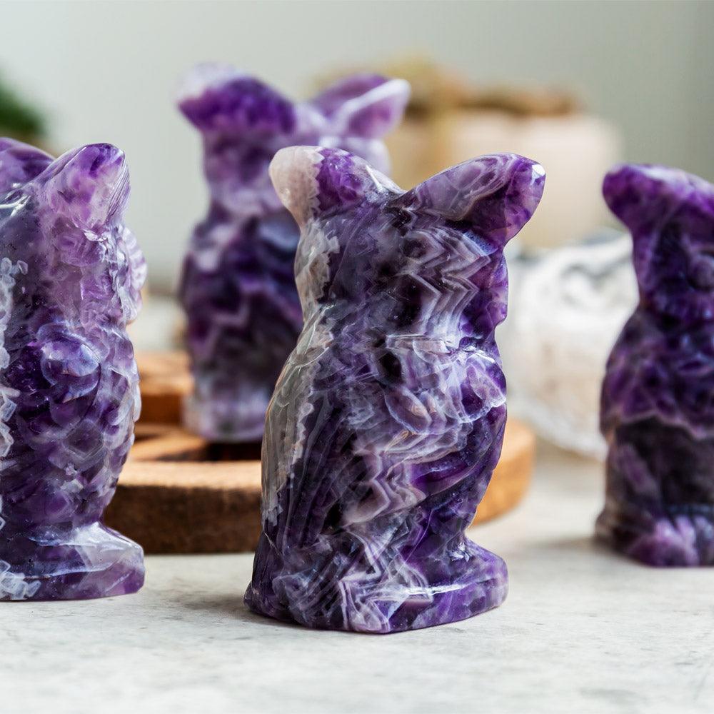 Dream amethyst owl - Reikilovecrystal