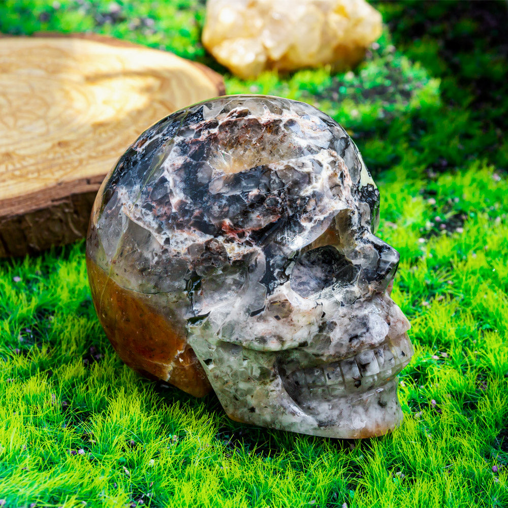 Mosaic Quartz Skull