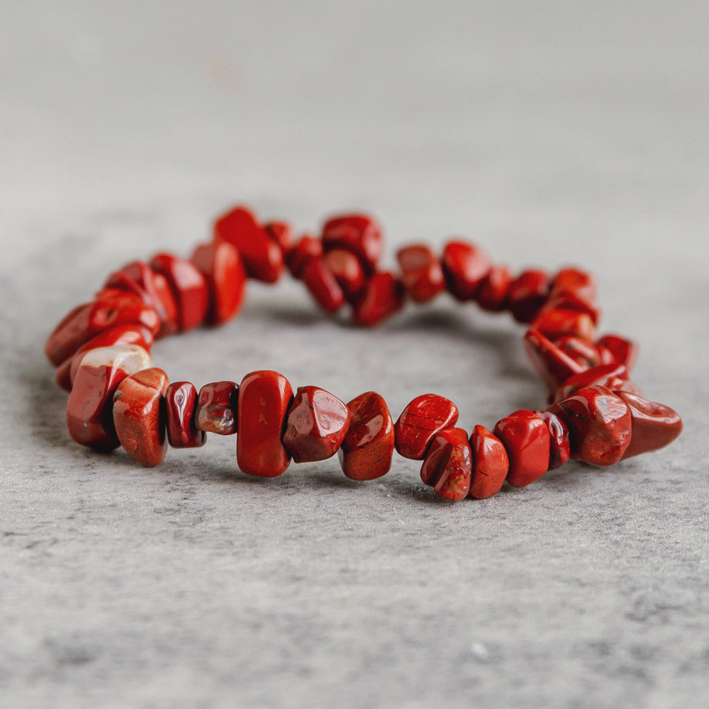 【Chips Bracelet 】Red Jasper