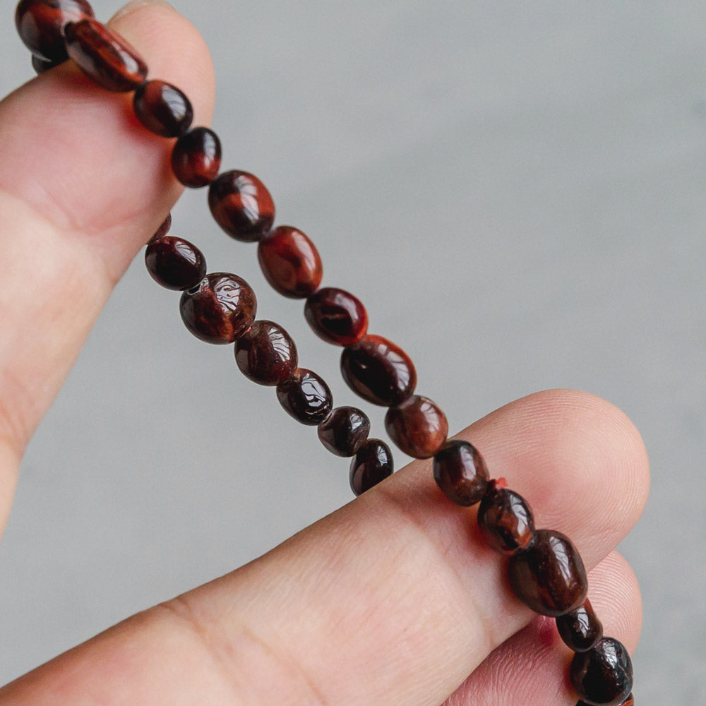 【Chips Bracelet 】Red Tigers Eye