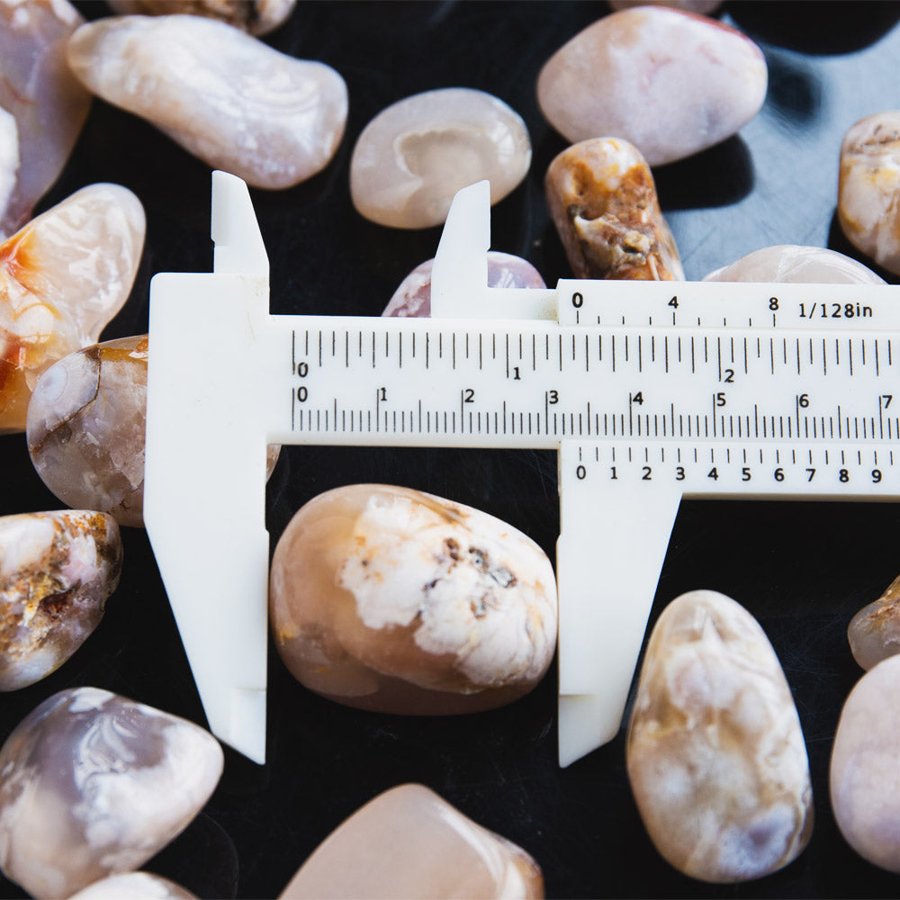 Flower Agate Tumbled Stone