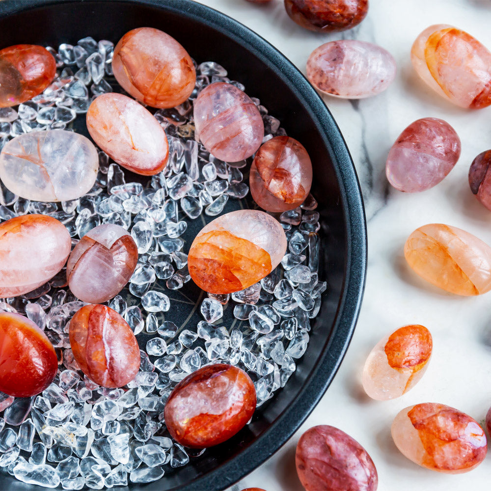 Fire Quartz Tumbled Stone