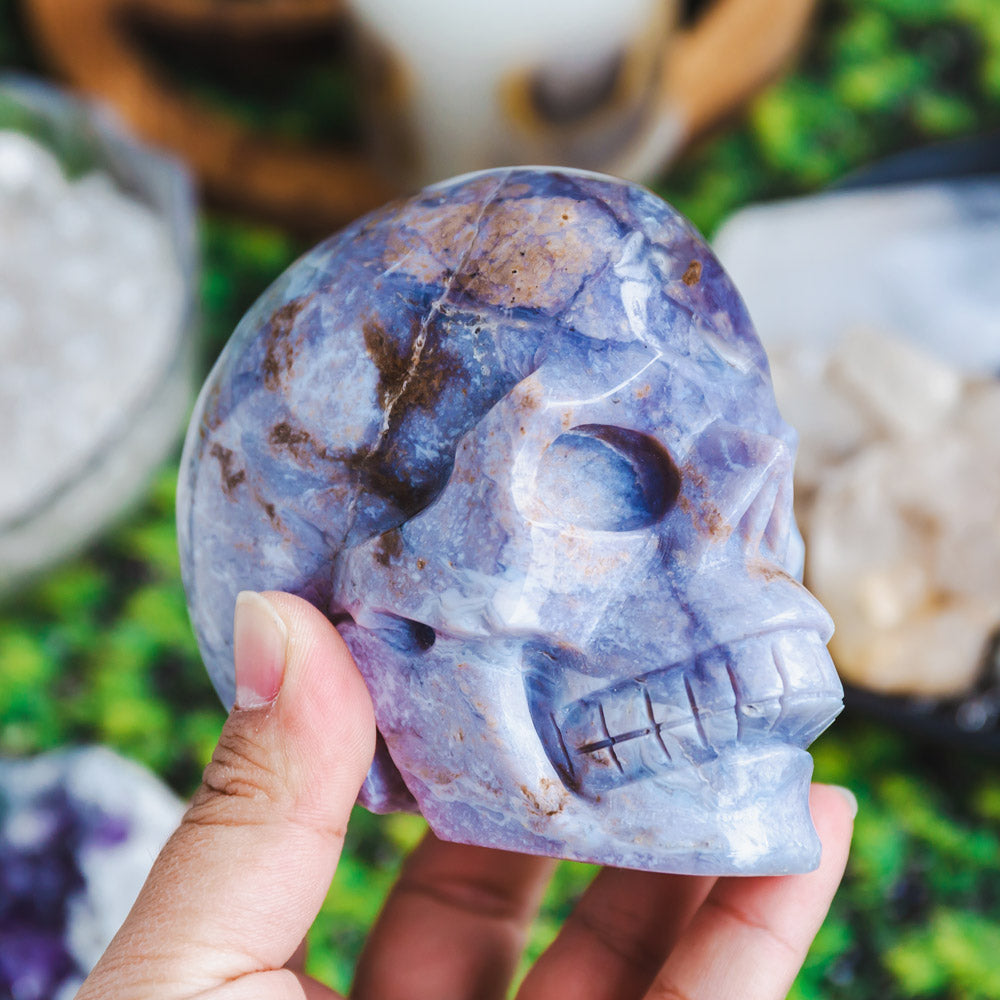 Ocean Jasper Skull