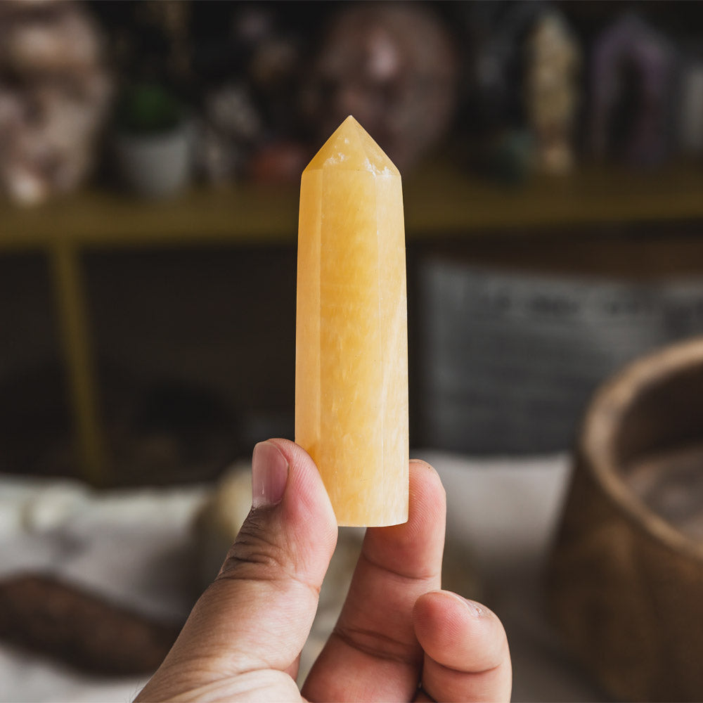 Orange Calcite Point