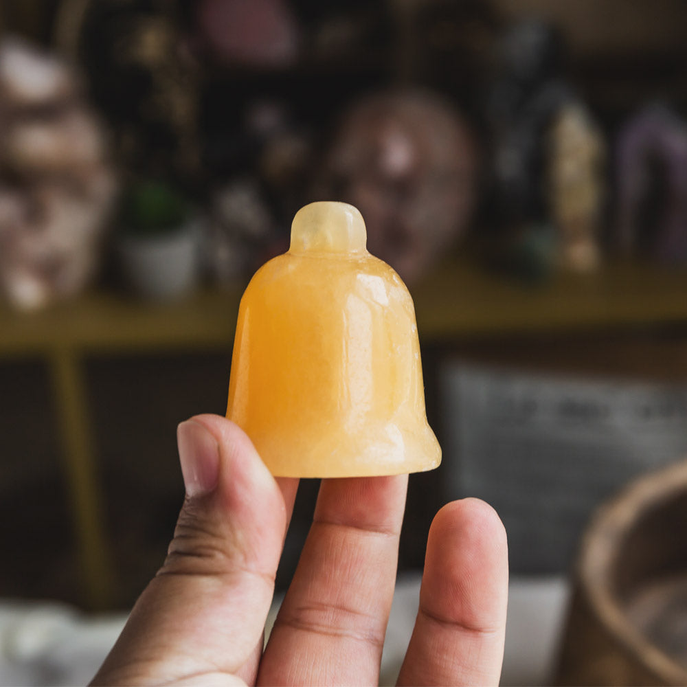 Orange Calcite Clock