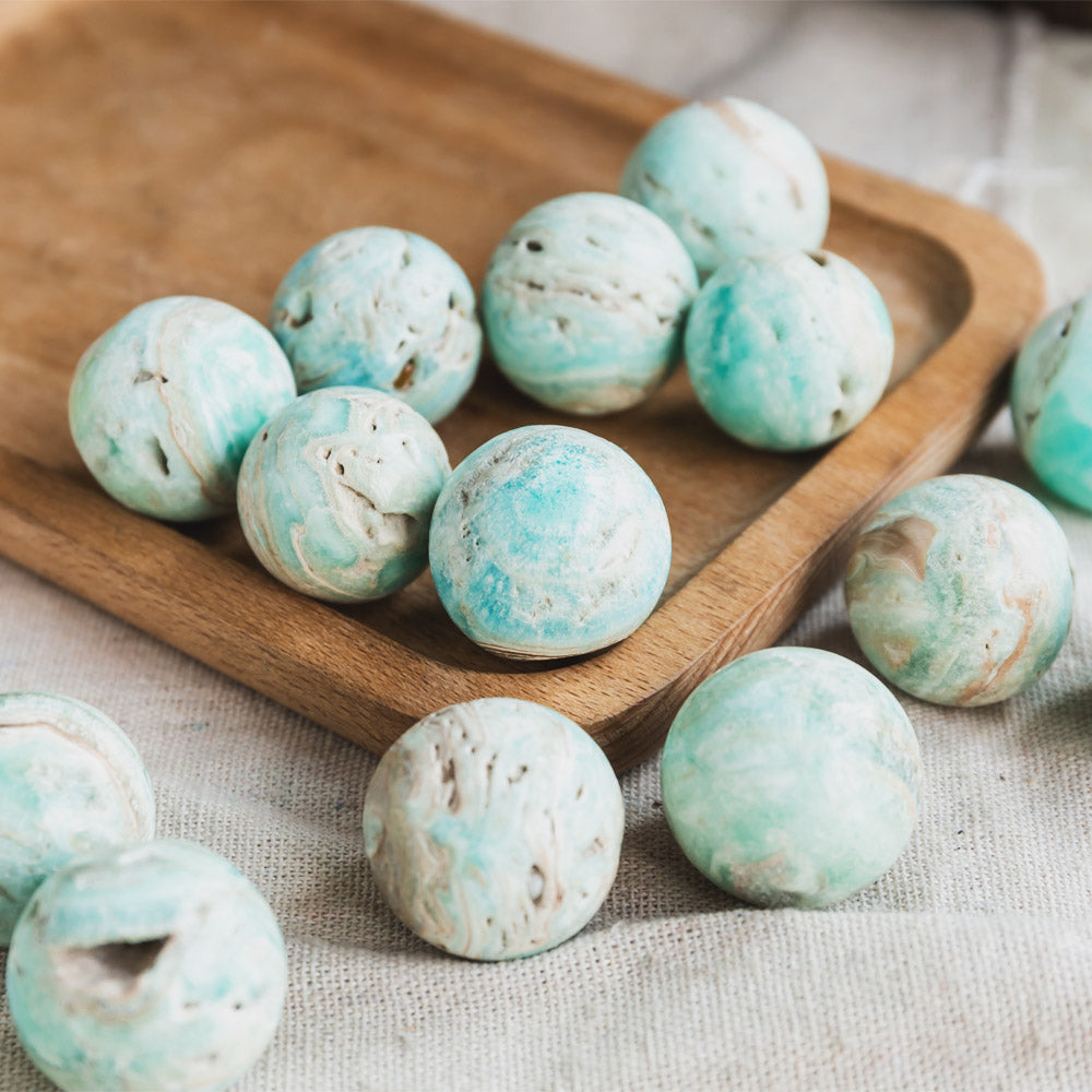 Blue Aragonite Ball