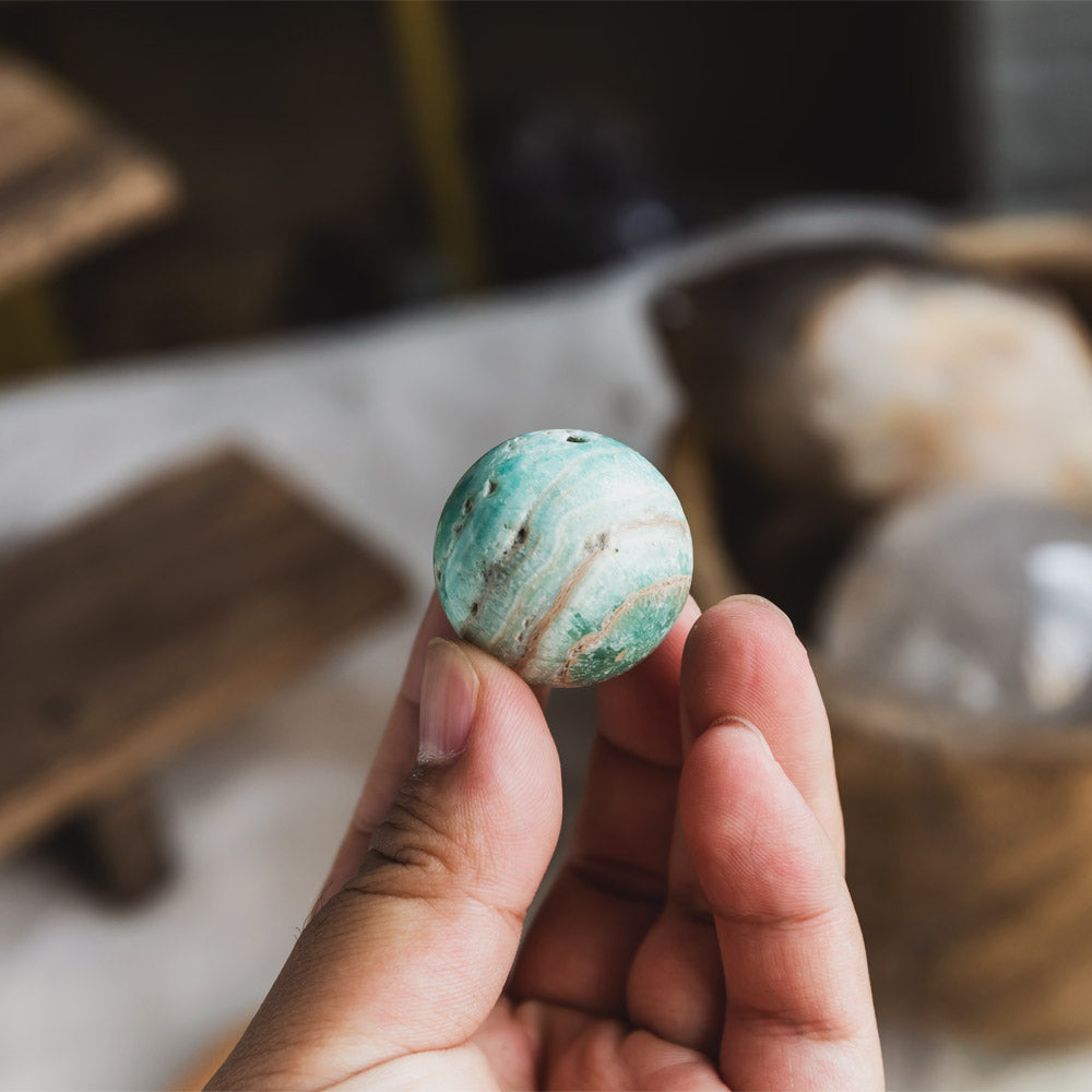 Blue Aragonite Ball