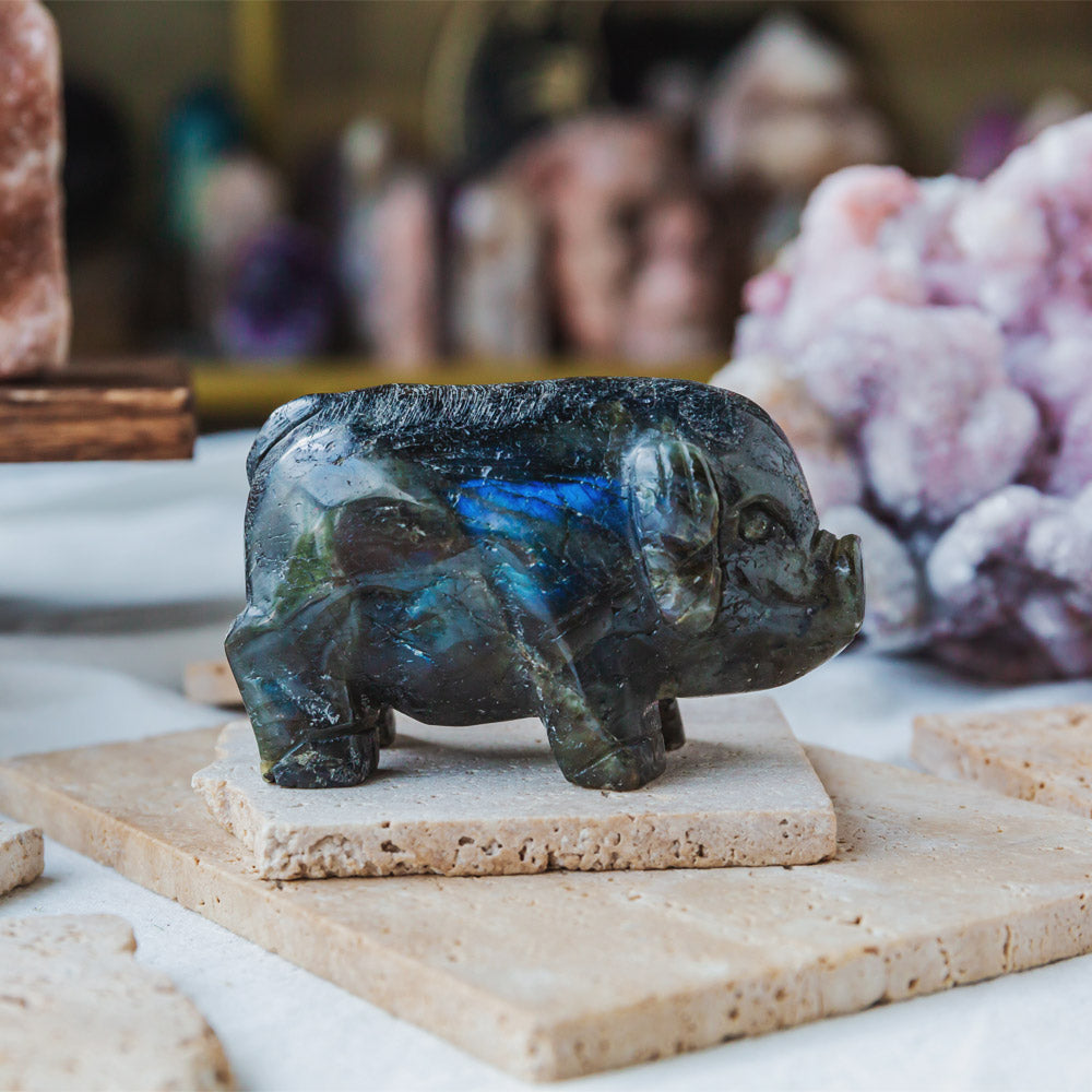 Labradorite Pig