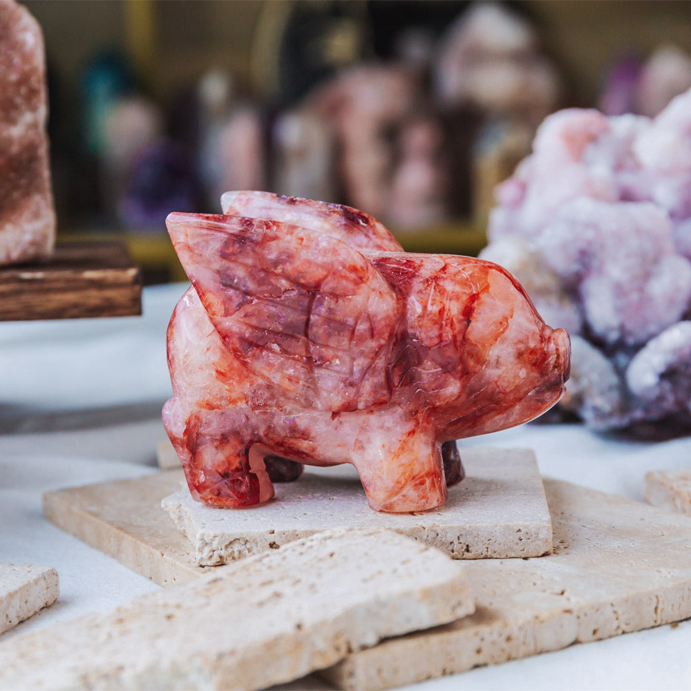 Fire Quartz Flying Pig