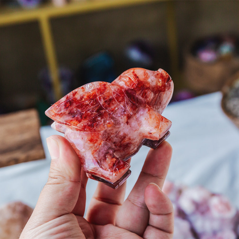 Fire Quartz Flying Pig