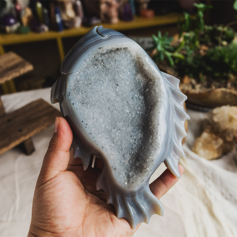 Druzy Agate Fish