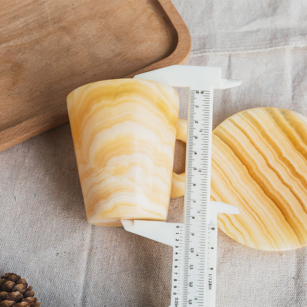 Orange Calcite Cup