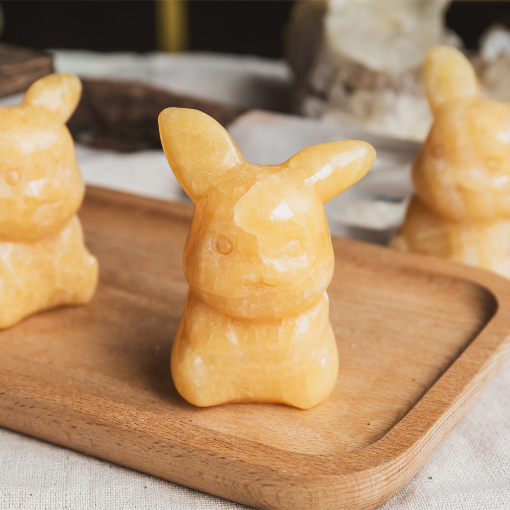 Orange Calcite Pikachu