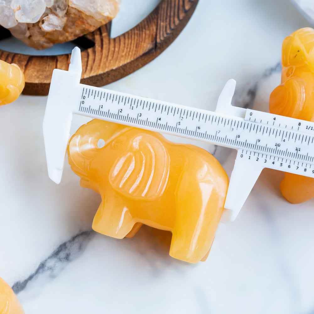 Orange Calcite Elephant