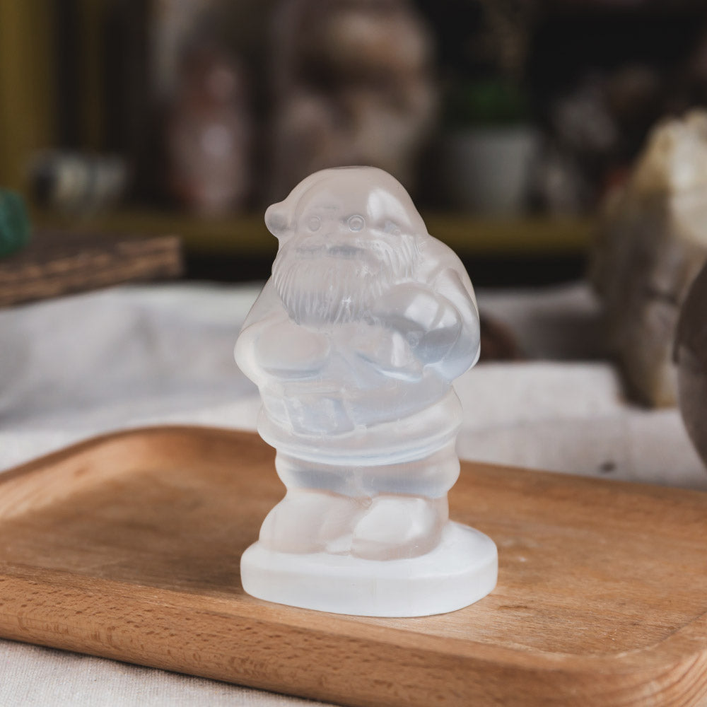 Selenite Santa Claus