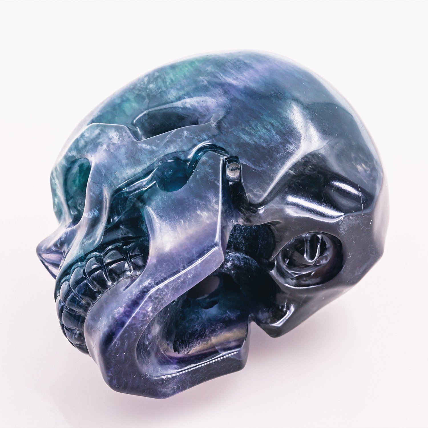 Rainbow Fluorite Skull