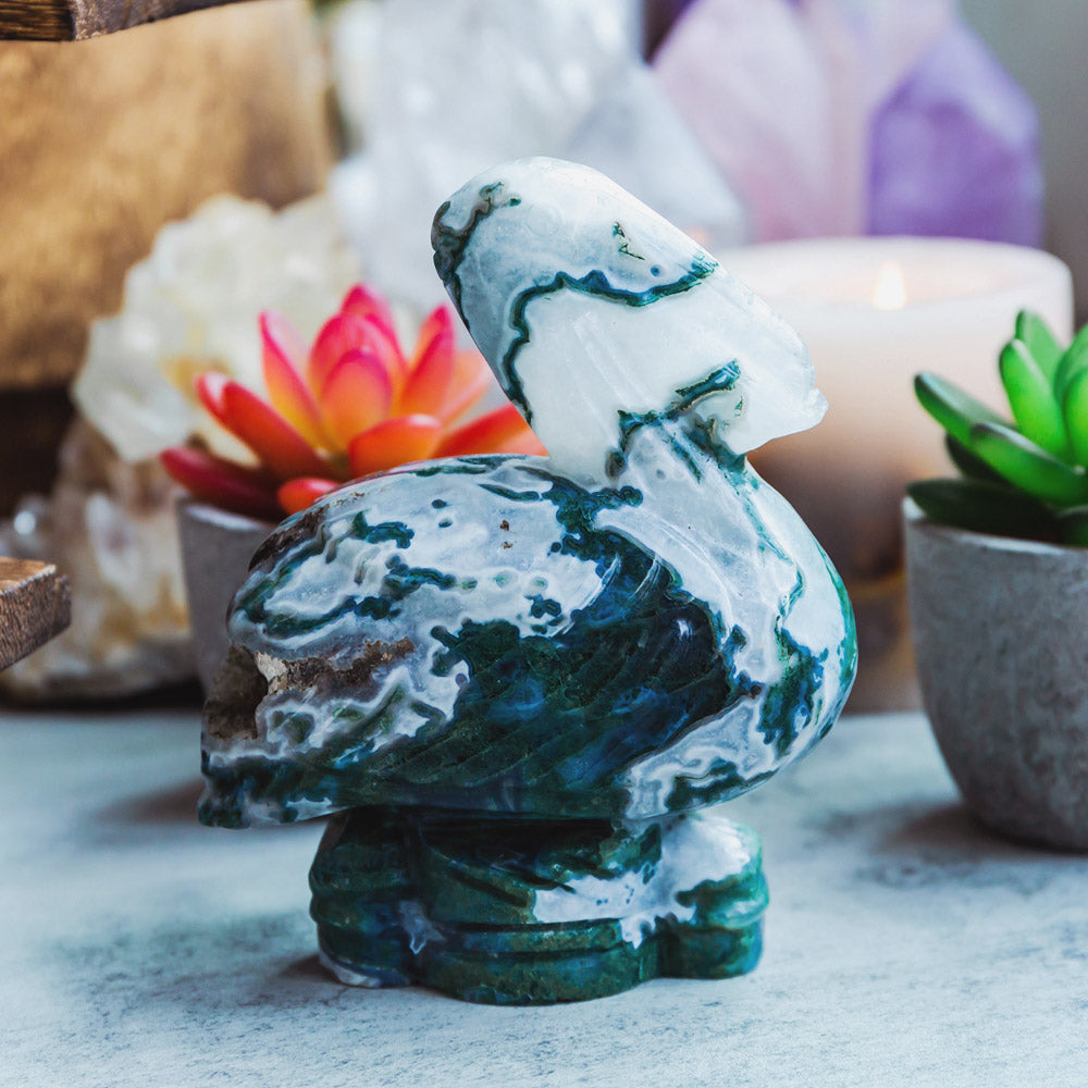 Moss Agate Pelican