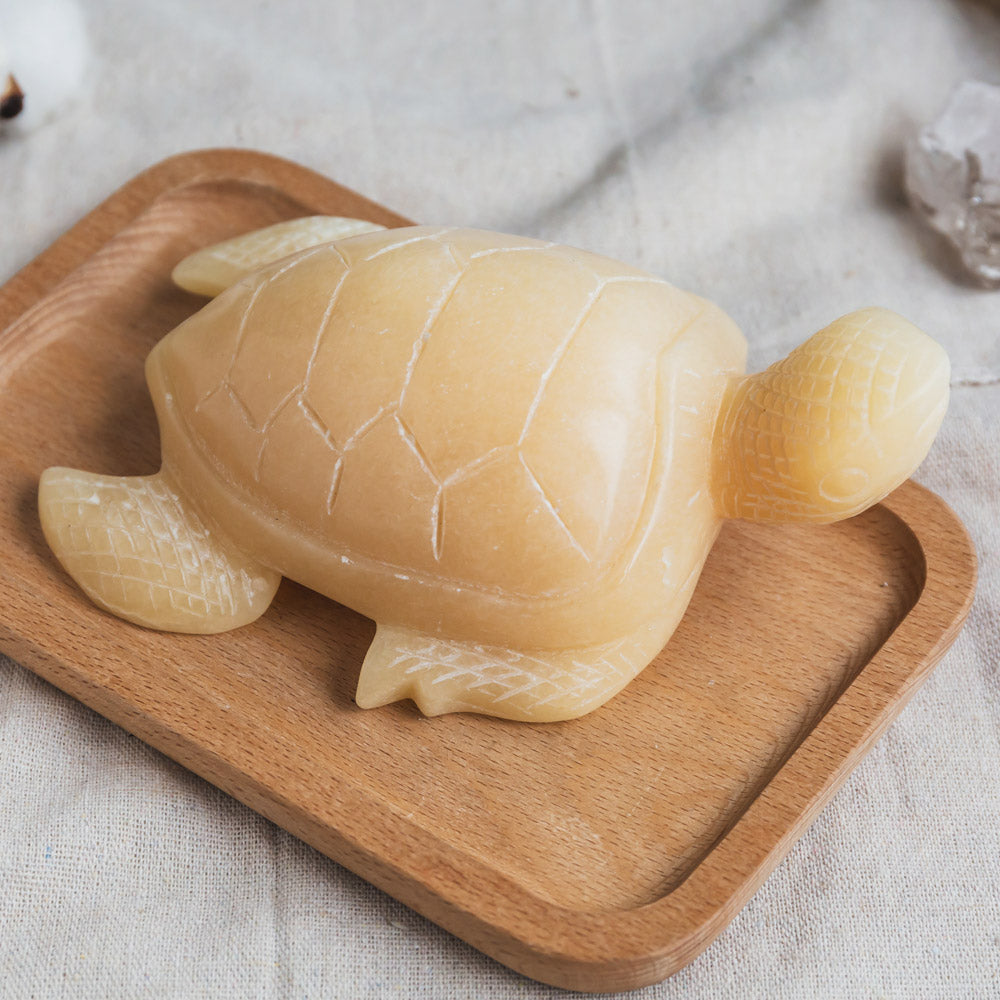 Orange Calcite Turtle