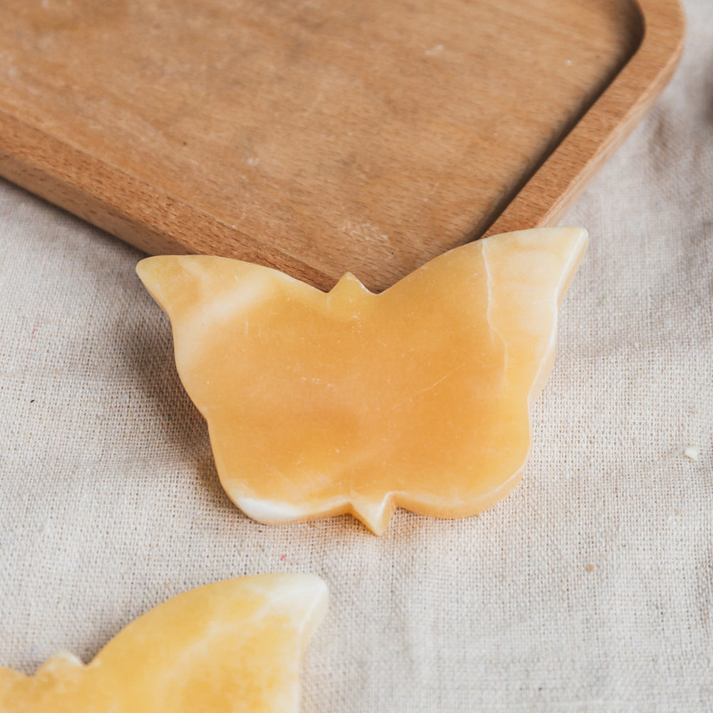 Orange Calcite Butterfly