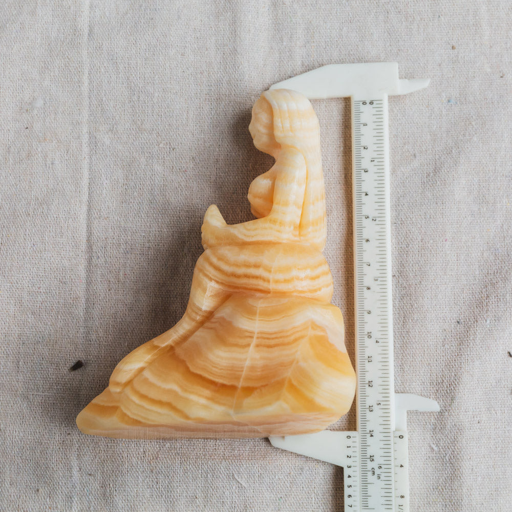 Orange Calcite Mermaid