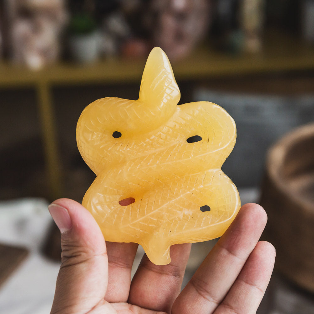 Orange Calcite Snake