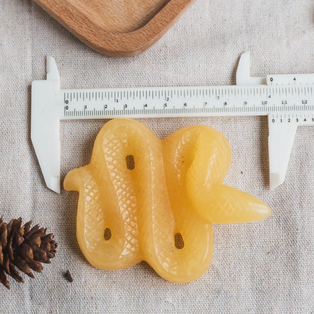 Orange Calcite Snake