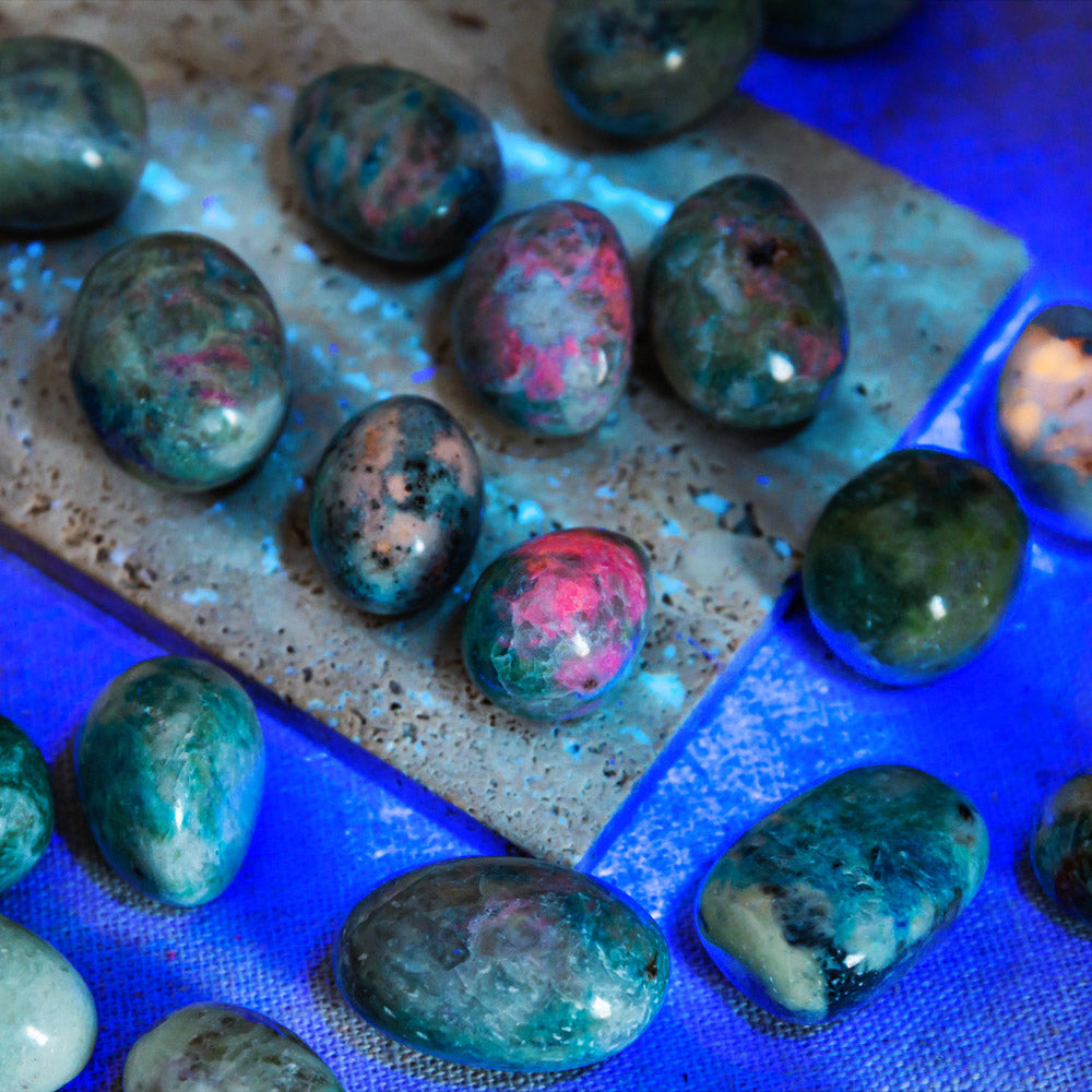 Blue Yooperlite Tumbled Stone