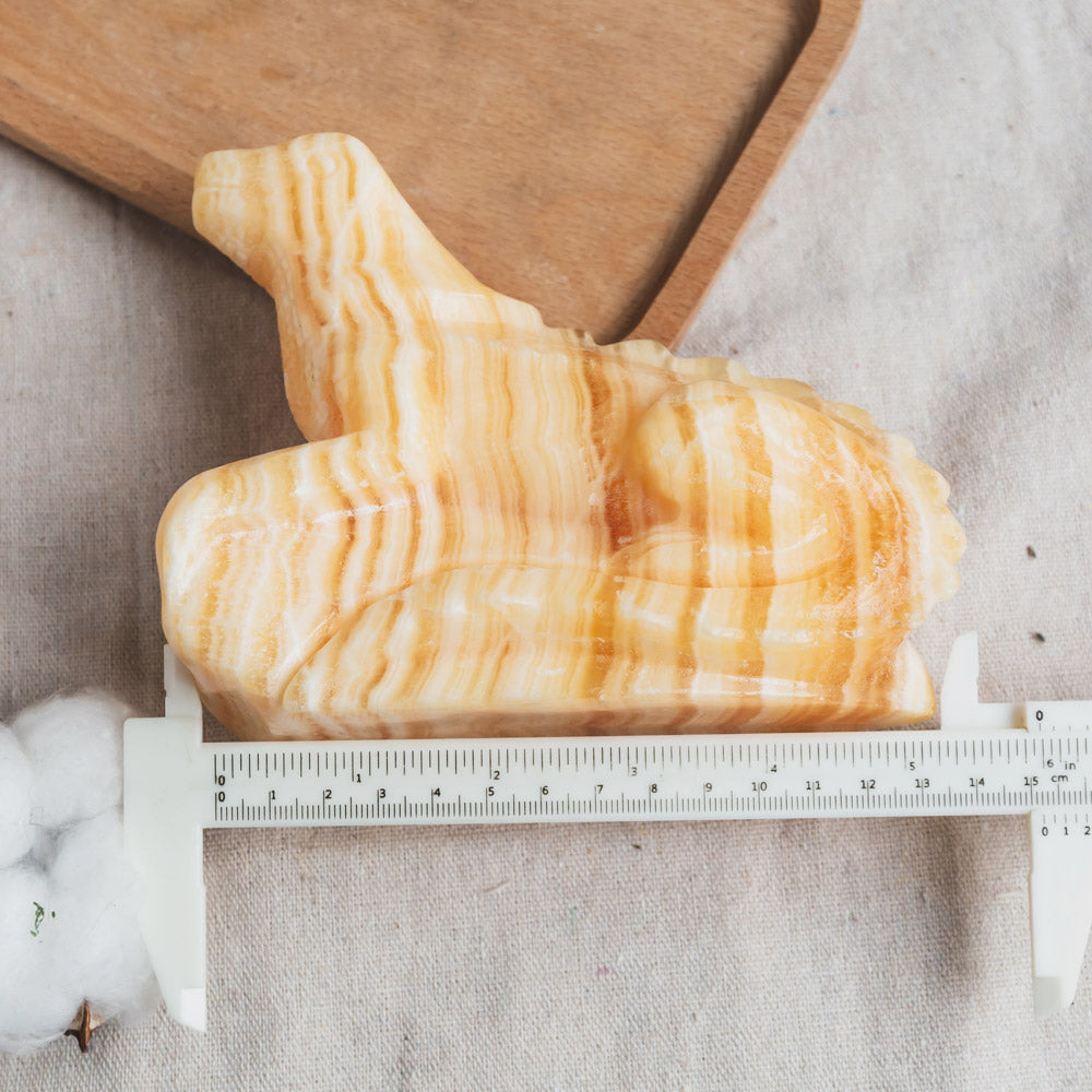 Orange Calcite Lizard