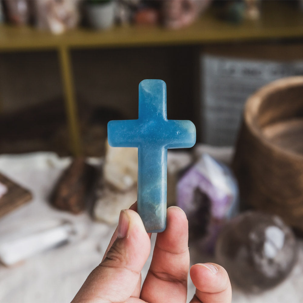 Blue Onyx Cross