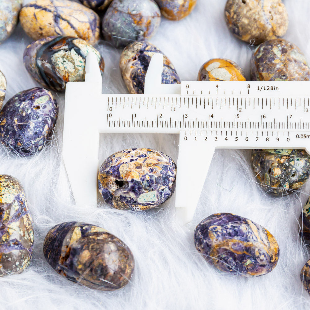 Purple Brecciated Tumbled Stone