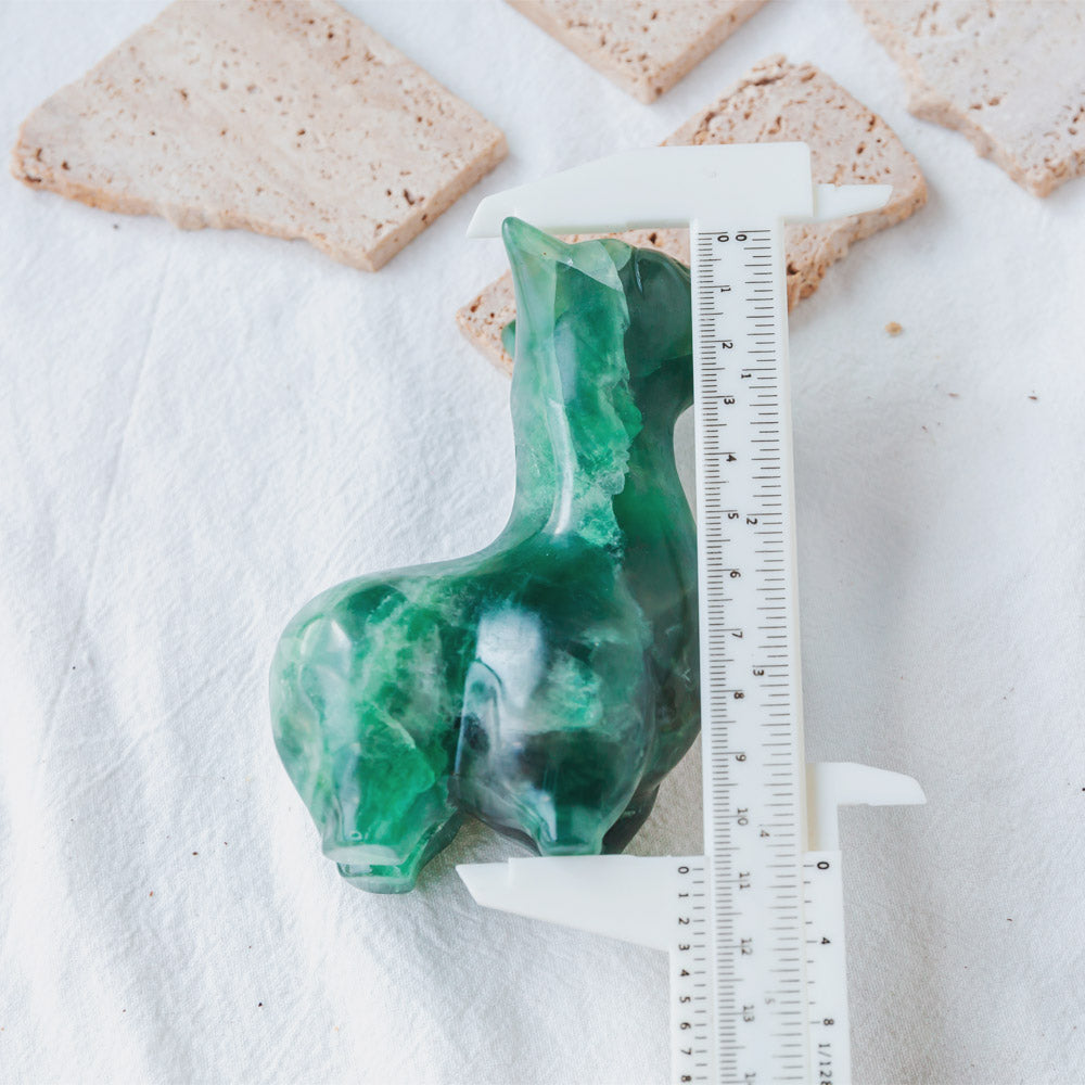 Green Fluorite Llama